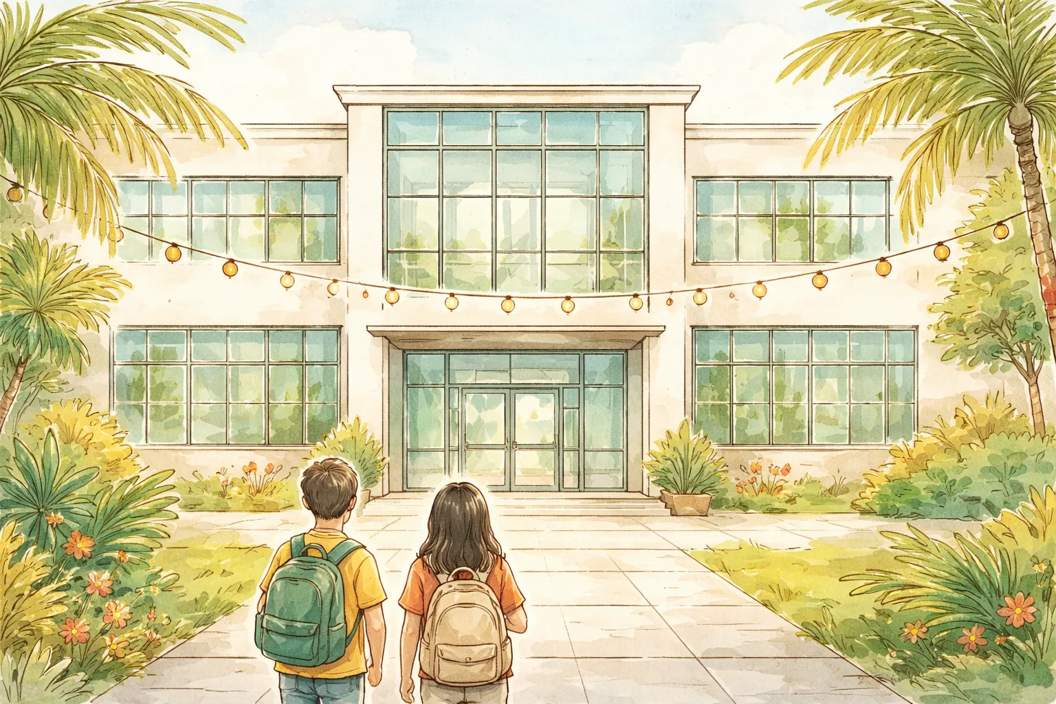 Students at The Surin International School in Kuala Lumpur during a guided self-reflection session