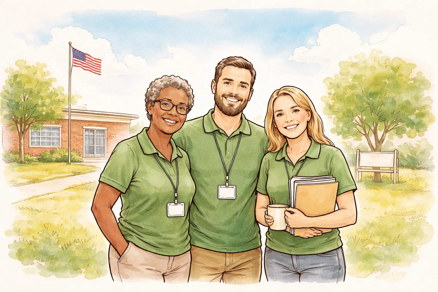 A diverse classroom of high school students in Nebraska writing in reflection journals